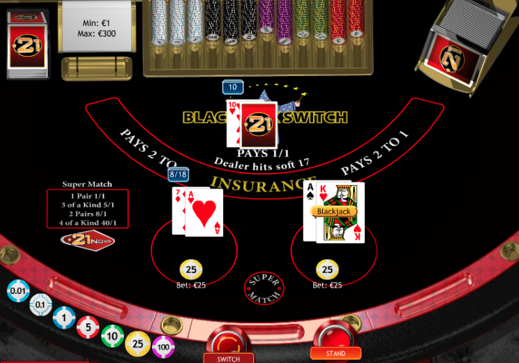 Play BlackJack Switch!